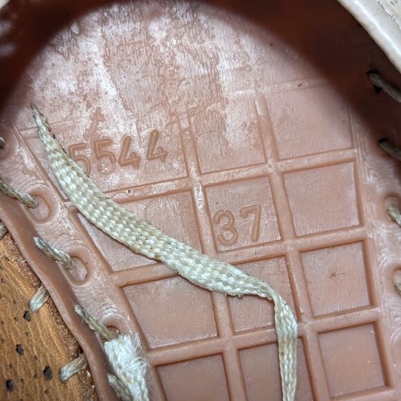 Spring Step Kenyetta Leather Ballet Flats Slip On Shoes Cut Out Perforated Tan - Picture 8 of 10